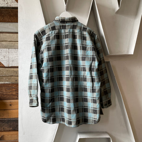 60’s Heavy Cotton Flannel Shirt - Large