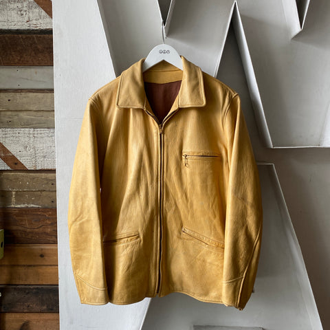 60's Leather Jacket - Large