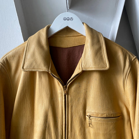60's Leather Jacket - Large