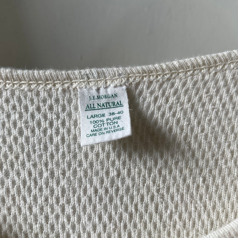 80’s Waffle Knit Thermal Tee - Large