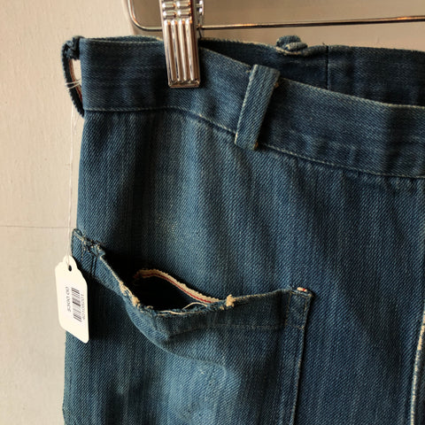 60's Japanese Sailor Pants - 30” x 29”