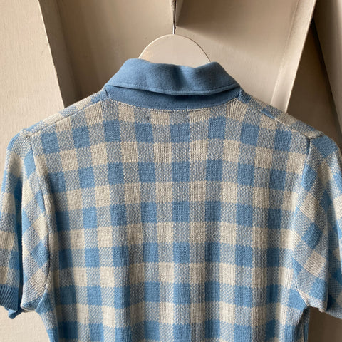70’s Knit Collared Shirt - Medium