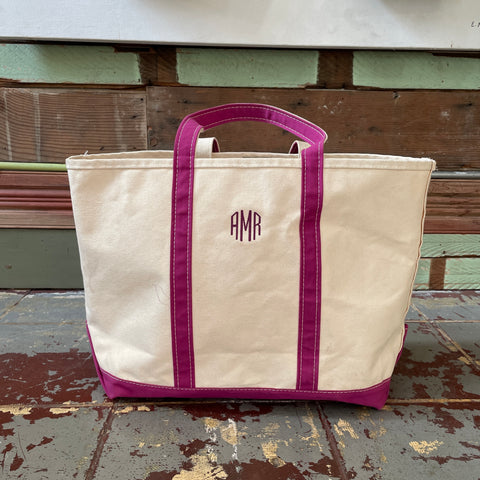80’s Magenta Boat N’ Tote - Large