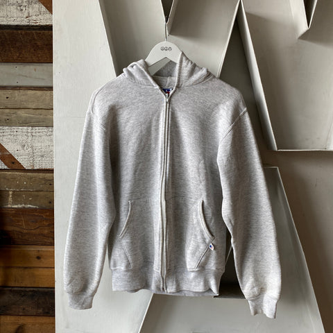 80's Russell Zip-up Hoodie - Medium