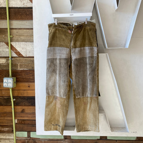 30's Boro Corduroy Trousers - 38” x 29”
