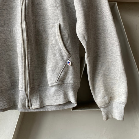 80's Russell Zip-up Hoodie - Medium