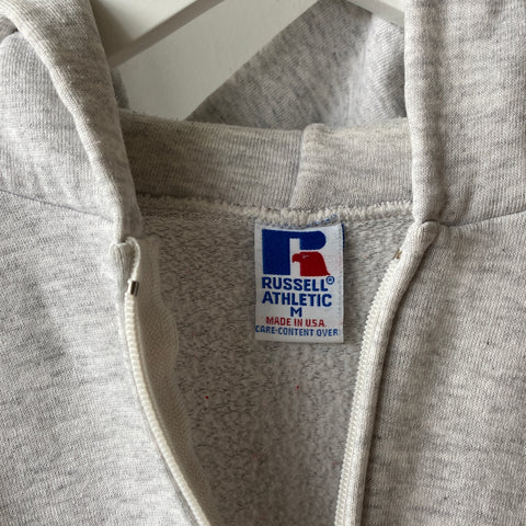 80's Russell Zip-up Hoodie - Medium