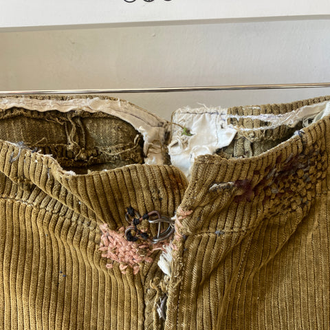 30's Boro Corduroy Trousers - 38” x 29”
