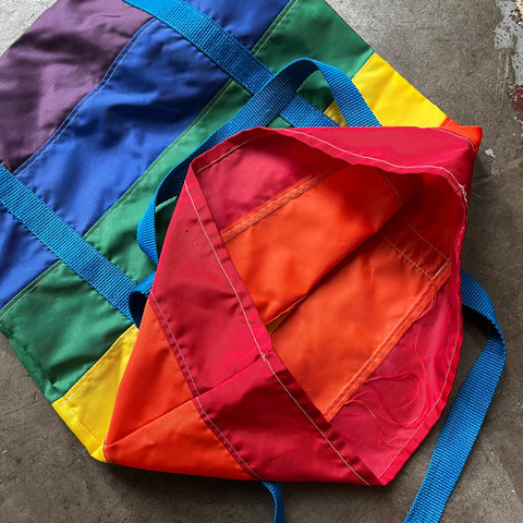 80’s Rainbow Tote Bag - OS
