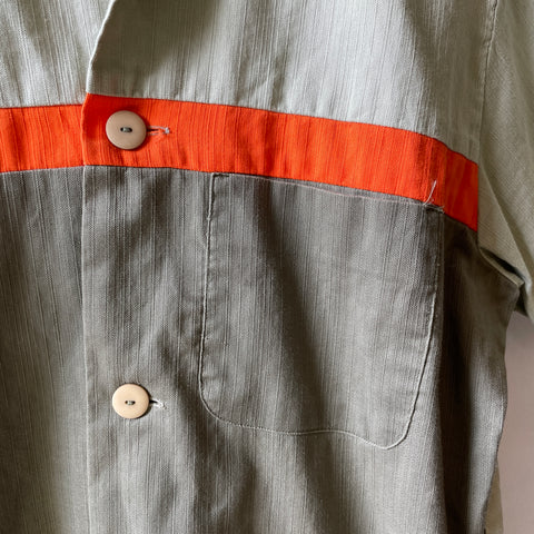 60’s Jantzen Color Blocked Work Shirt - Medium