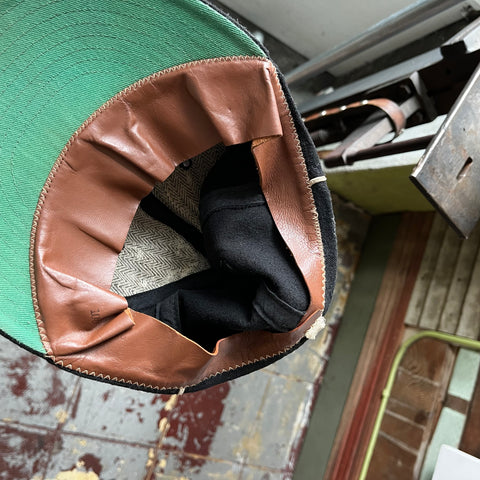 60’s Black Wool Six Panel Cap - 7