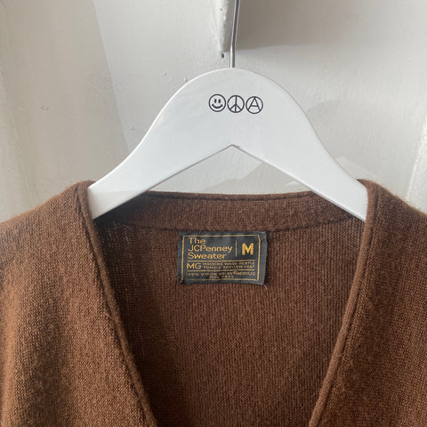 60's JCPenney Brown Cardigan - Medium