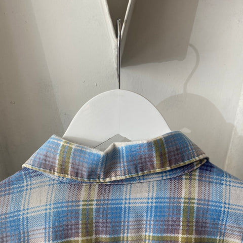 60's Ombre Faded Cotton Flannel - XL