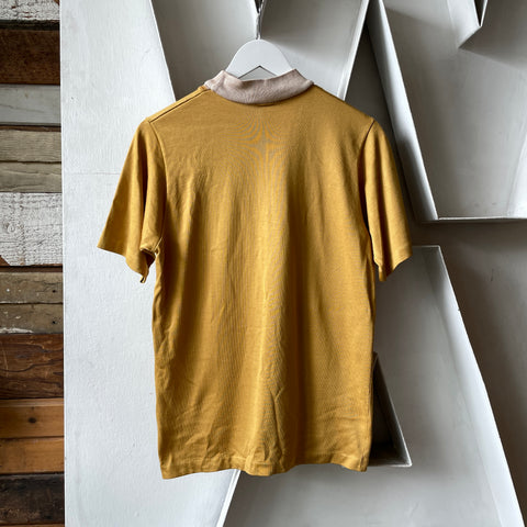 60’s Mock Neck Poly Tee - Medium