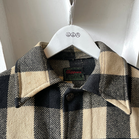 40’s Chippewa Wool Plaid Flannel - Medium