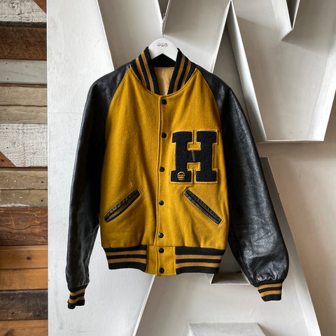 60’s Mustard Varsity Jacket - Small