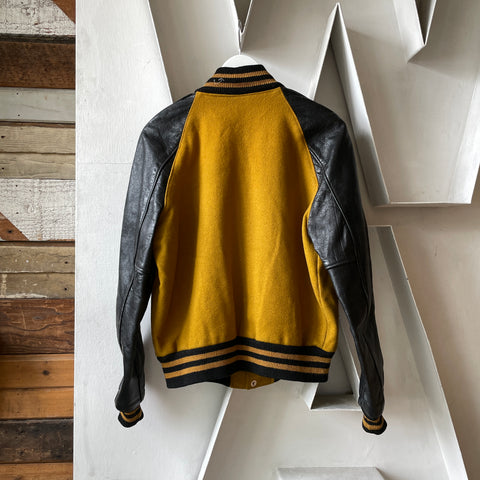 60’s Mustard Varsity Jacket - Small