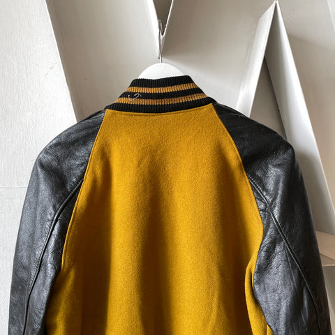60’s Mustard Varsity Jacket - Small