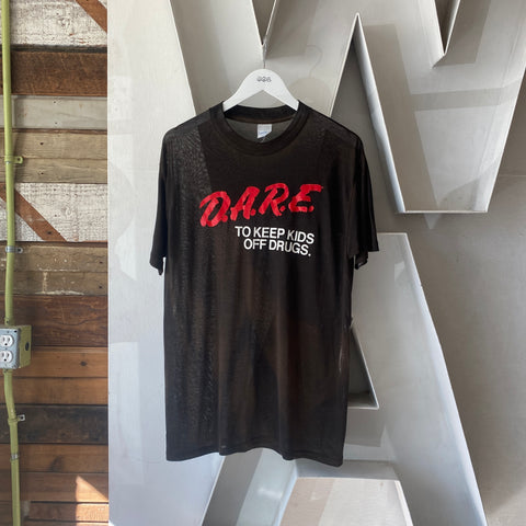 80's Paper-Thin D.A.R.E. Tee - XL