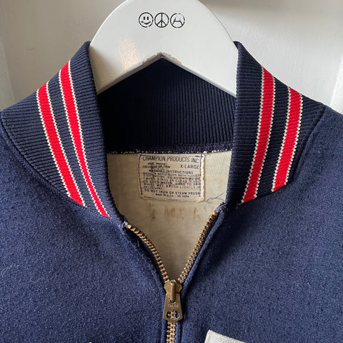 60’s Champion Quarter Zip Oilers Jacket - Medium