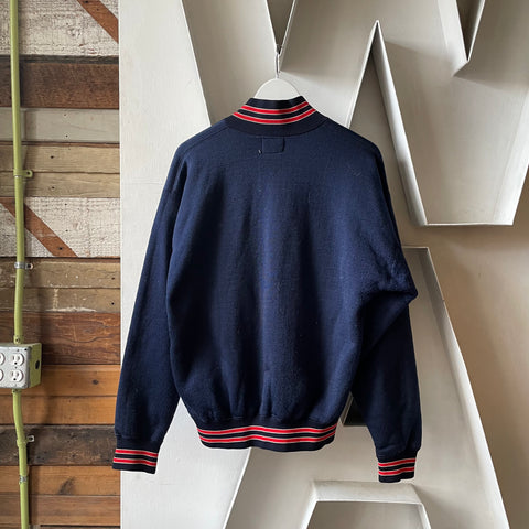 60’s Champion Quarter Zip Oilers Jacket - Medium
