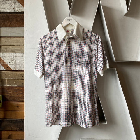 70’s Geometric Collared Shirt - Medium