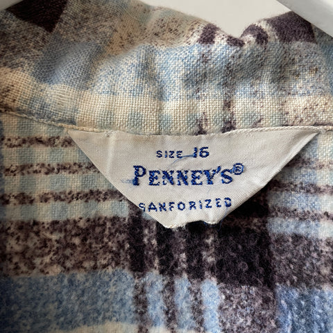 60’s Penney’s Sanforized Flannel - Small