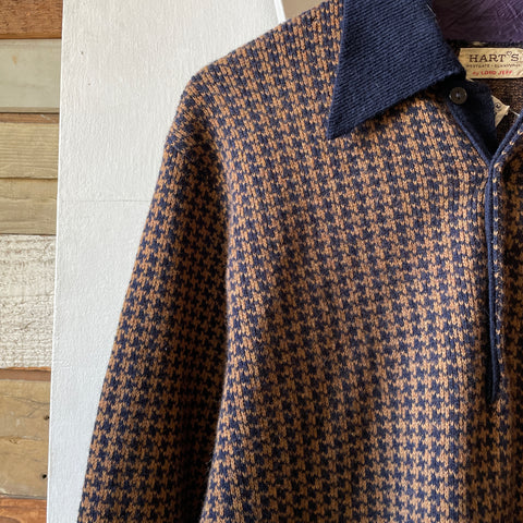 70’s Houndstooth Sweater - Medium