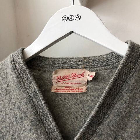 60's Lambs Wool Cardigan - Small