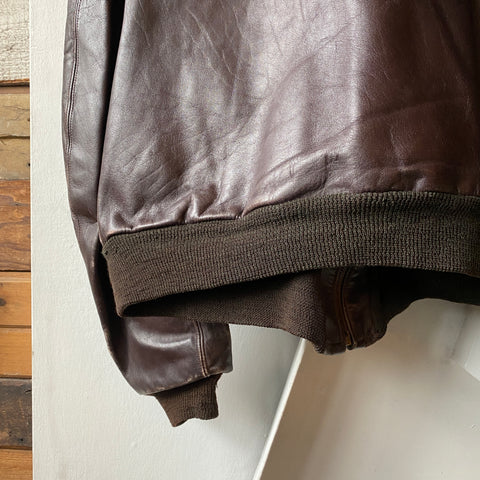 70’s Leather Jacket - Large