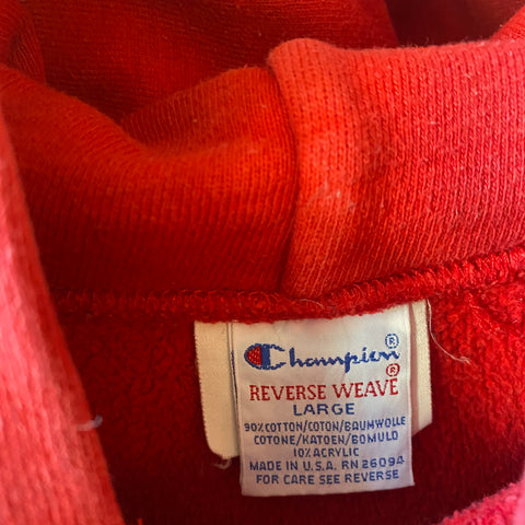 90's Reverse Weave Hoodie - Large