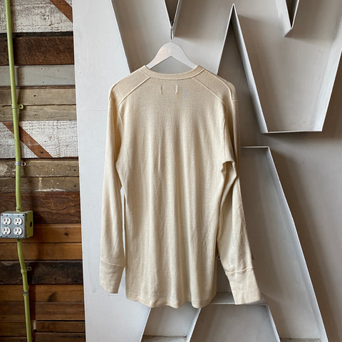 70’s Military Wool Henley - Medium