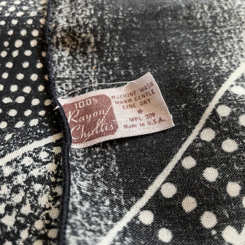 60’s Abstract Rayon Bandana - OS