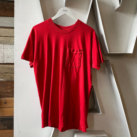 80’s Blank Pocket Tee - XL