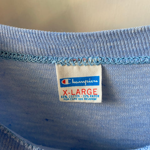 70's Champion Blue Bar Tee - XL