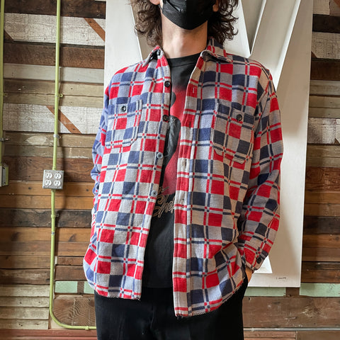 60’s Heavy Cotton Flannel Shirt - Large