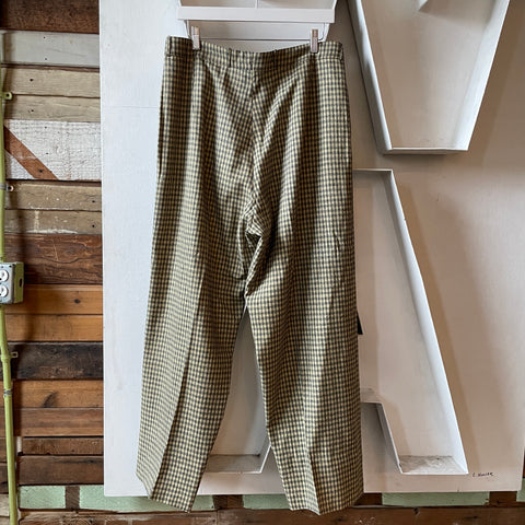40’s Wool Checkered Trousers - 33” x 29.5”