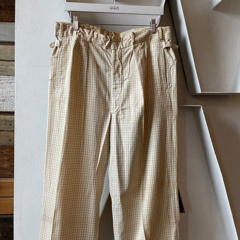 40’s Sun-Cool Side Tie Trousers - 33” x 31”