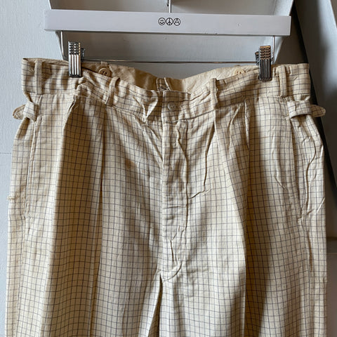 40’s Sun-Cool Side Tie Trousers - 33” x 31”