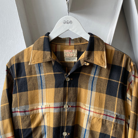 60’s Wool Blend Loop Collar Shirt - Medium
