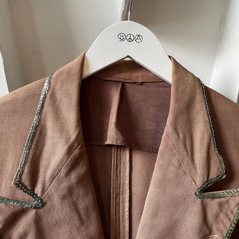 40’s Sequin Trimmed Blazer - Small