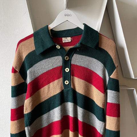70’s Neiman Marcus Striped Knit Sweater - Small