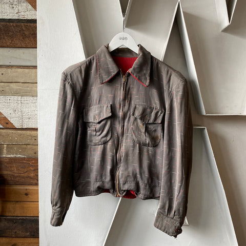 50’s Reversible Rayon Ricky Jacket - Medium