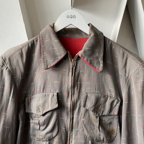 50’s Reversible Rayon Ricky Jacket - Medium
