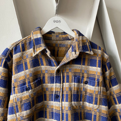 60's Super Heavy Cotton Flannel - Large