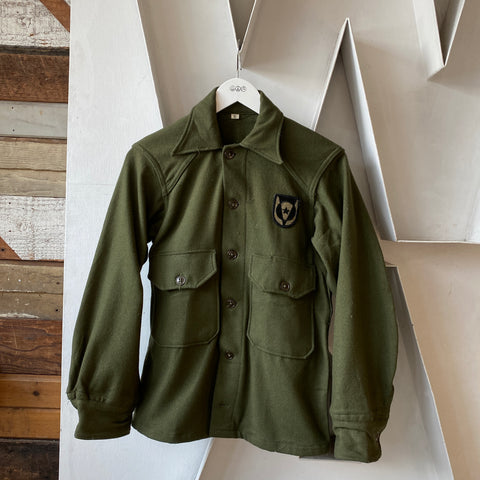 50’s Wool Military Button Up Shirt - XS