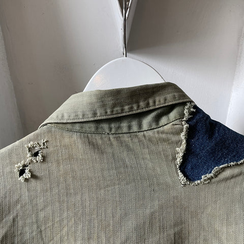 WW2 Thrashed HBT USMC P41 - Medium