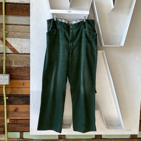Green Ben Davis Dungarees - 36" x 28"