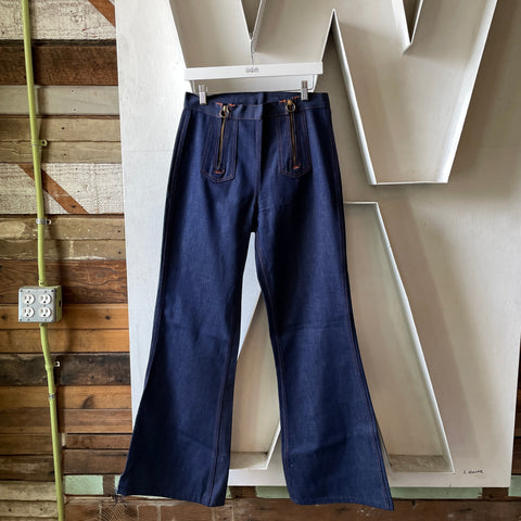 70’s Double Zip Deadstock Denim Flares - 29" x 32"