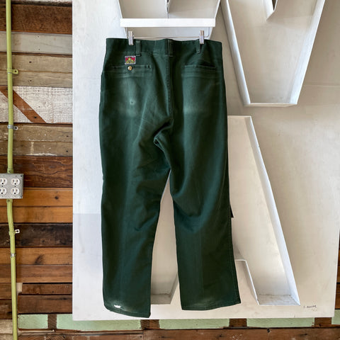 Green Ben Davis Dungarees - 36" x 28"